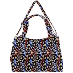 Colorful Leopard Double Compartment Shoulder Bag by DinkovaArt