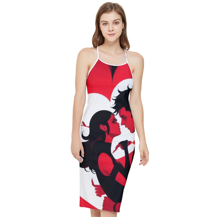 3 - Science Love And Art 2 - Science Love And Art Bodycon Cross Back Summer Dress