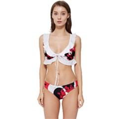 3 - Science Love And Art 2 - Science Love And Art Low Cut Ruffle Edge Bikini Set by LemonPear