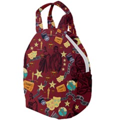 Dark Red Celebrity  Travel Backpacks by PollyParadiseBoutique7