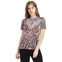 Almond Tree Flower Women s Short Sleeve Rash Guard by artworkshop