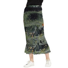 Amoled Maxi Fishtail Chiffon Skirt