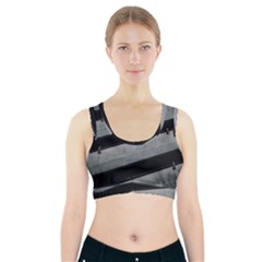 Pattern With A Cement Staircase Sports Bra With Pocket by artworkshop