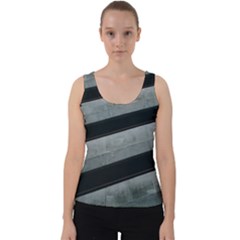 Pattern With A Cement Staircase Velvet Tank Top by artworkshop