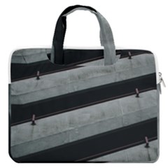 Pattern With A Cement Staircase Macbook Pro 16  Double Pocket Laptop Bag  by artworkshop