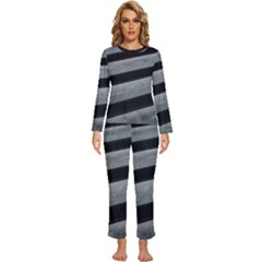 Pattern With A Cement Staircase Womens  Long Sleeve Lightweight Pajamas Set by artworkshop