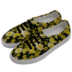 Autumn Background Closeup Flowers Men s Classic Low Top Sneakers by artworkshop