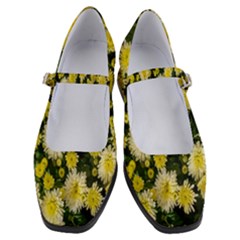 Autumn Background Closeup Flowers Women s Mary Jane Shoes by artworkshop