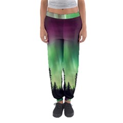 Aurora Borealis Northern Lights Nature Women s Jogger Sweatpants