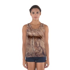 Brown Close Up Hd Wallpaper Surface Sport Tank Top 