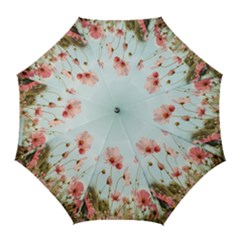 Cosmos Flower Blossom In Garden Golf Umbrellas by artworkshop