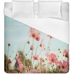 Cosmos Flower Blossom In Garden Duvet Cover (king Size) by artworkshop