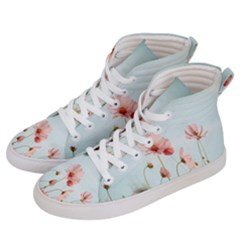 Cosmos Flower Blossom In Garden Women s Hi-top Skate Sneakers by artworkshop