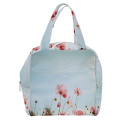 Cosmos Flower Blossom In Garden Boxy Hand Bag by artworkshop