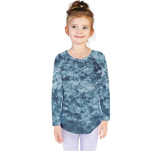 Water Splash Texture  Kids  Long Sleeve Tee by artworkshop