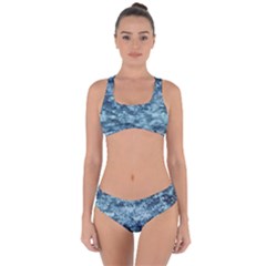 Water Splash Texture  Criss Cross Bikini Set by artworkshop