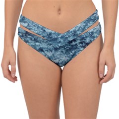 Water Splash Texture  Double Strap Halter Bikini Bottom by artworkshop