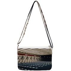 Dark Tunnels Within A Tunnel Double Gusset Crossbody Bag by artworkshop