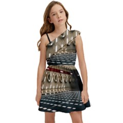 Dark Tunnels Within A Tunnel Kids  One Shoulder Party Dress by artworkshop