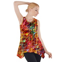 Design Art Pattern Side Drop Tank Tunic by artworkshop