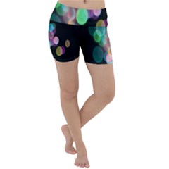 Design Microbiology Wallpaper Lightweight Velour Yoga Shorts by artworkshop