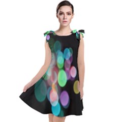 Design Microbiology Wallpaper Tie Up Tunic Dress by artworkshop