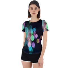 Design Microbiology Wallpaper Back Cut Out Sport Tee by artworkshop