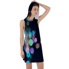 Design Microbiology Wallpaper Racer Back Hoodie Dress by artworkshop