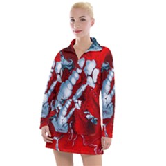 Design Pattern Decoration Women s Long Sleeve Casual Dress