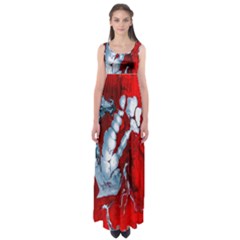 Design Pattern Decoration Empire Waist Maxi Dress