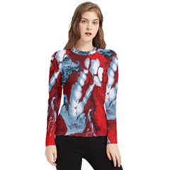 Design Pattern Decoration Women s Long Sleeve Rash Guard