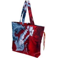 Design Pattern Decoration Drawstring Tote Bag by artworkshop