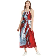 Design Pattern Decoration Boho Sleeveless Summer Dress