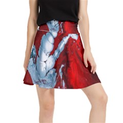 Design Pattern Decoration Waistband Skirt