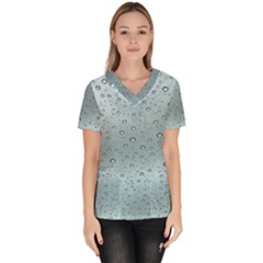 Design Pattern Texture Women s V-neck Scrub Top by artworkshop