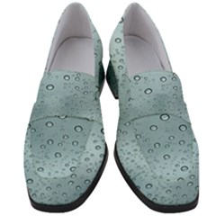 Design Pattern Texture Bubble Women s Chunky Heel Loafers by artworkshop