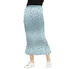 Design Pattern Texture Bubble Maxi Fishtail Chiffon Skirt