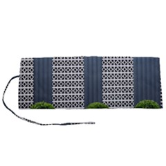 Exterior Building Pattern Roll Up Canvas Pencil Holder (s) by artworkshop