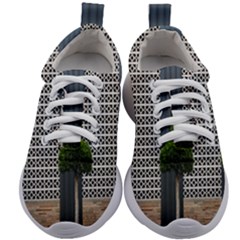 Exterior Building Pattern Kids Athletic Shoes