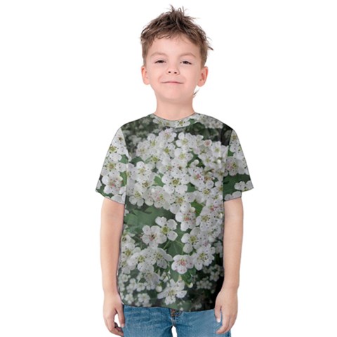 Exterior Building Pattern Kids  Cotton Tee by artworkshop