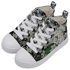 Exterior Building Pattern Kids  Mid-top Canvas Sneakers