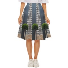 Exterior-building-pattern Classic Short Skirt by artworkshop