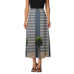 Exterior-building-pattern Classic Midi Chiffon Skirt by artworkshop