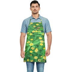 Flower Plant Spring Kitchen Apron by artworkshop