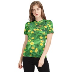 Flower Plant Spring Women s Short Sleeve Rash Guard by artworkshop