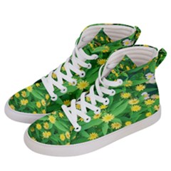 Flower Plant Spring Men s Hi-top Skate Sneakers by artworkshop