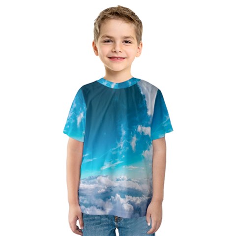 Landscape Sky Clouds Hd Wallpaper Kids  Sport Mesh Tee by artworkshop