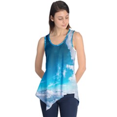 Landscape Sky Clouds Hd Wallpaper Sleeveless Tunic by artworkshop