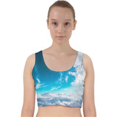 Landscape Sky Clouds Hd Wallpaper Velvet Racer Back Crop Top by artworkshop