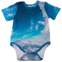 Landscape Sky Clouds Hd Wallpaper Baby Short Sleeve Bodysuit by artworkshop